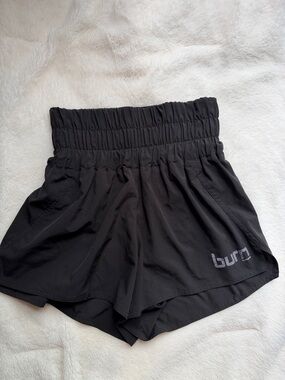 Burn Boot Camp Women's Black High-Waist Athletic Shorts